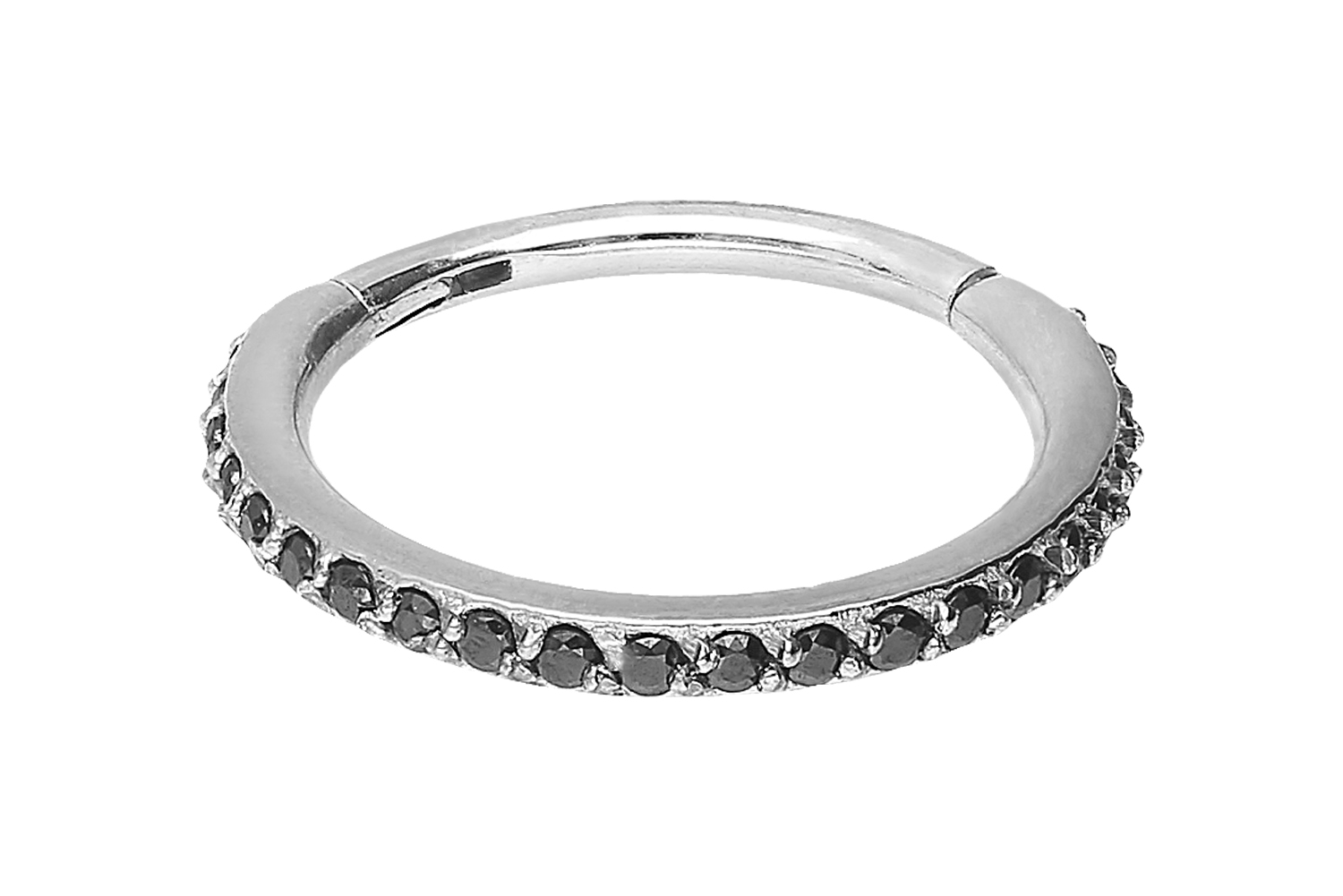 Chirurgenstahl Segmentring Clicker Piercing EINGEFASSTE KRISTALLE ++SALE++